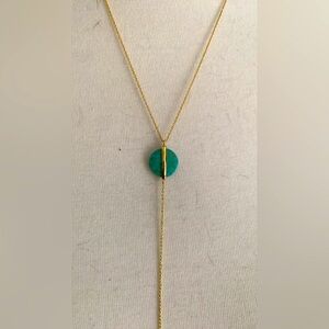 Gorjana gold and turquoise necklace